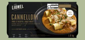 Cannelloni proc et ricotta sauce rose