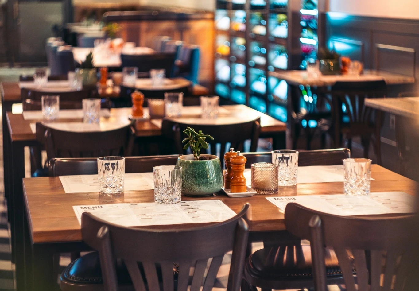 Vintage moody restaurant